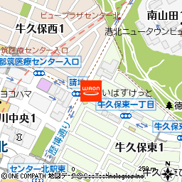 まいばすけっと牛久保東1丁目店付近の地図