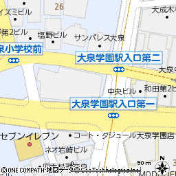 大泉支店付近の地図