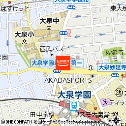 から達　大泉学園付近の地図