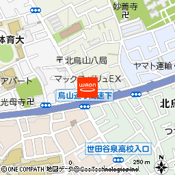 マックスバリュエクスプレス北烏山店付近の地図