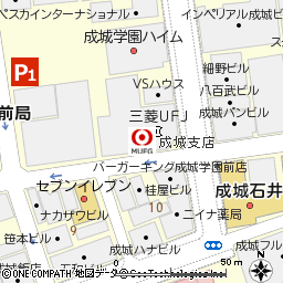 成城支店付近の地図