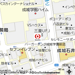 成城学園前支店付近の地図