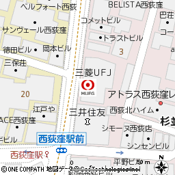 西荻窪駅前支店付近の地図
