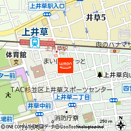 まいばすけっと上井草駅南店付近の地図