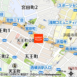 まいばすけっと洪福寺前店付近の地図