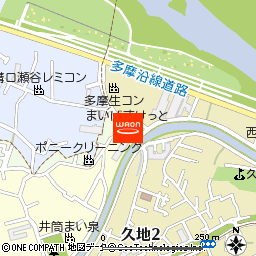 まいばすけっと久地2丁目店付近の地図