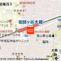 まいばすけっと祖師ヶ谷大蔵駅東店付近の地図
