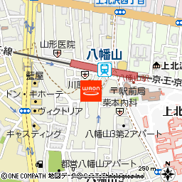 まいばすけっと八幡山駅前店付近の地図