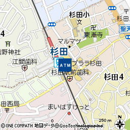 杉田駅前付近の地図