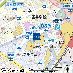 横浜シティ付近の地図