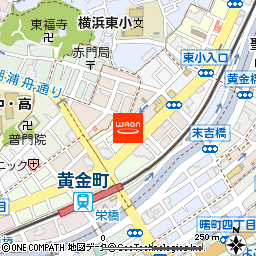 まいばすけっと黄金町駅北店付近の地図