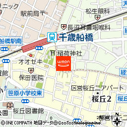 まいばすけっと経堂4丁目店付近の地図