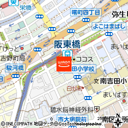 まいばすけっと阪東橋店付近の地図