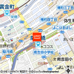 まいばすけっと阪東橋駅前店付近の地図