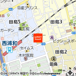 ダイエー西浦和店付近の地図