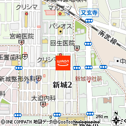 まいばすけっと新城1丁目店付近の地図