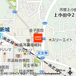まいばすけっと上小田中3丁目店付近の地図