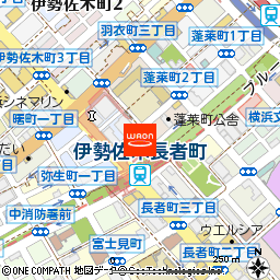 横浜伊勢佐木町ワシントンホテル付近の地図