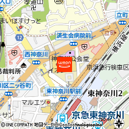 イオンスタイル東神奈川付近の地図