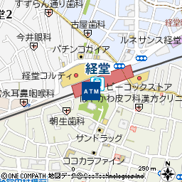 小田急経堂駅付近の地図