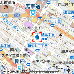 関内支店付近の地図