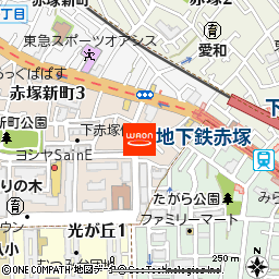 まいばすけっと地下鉄赤塚駅南店付近の地図