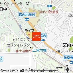 まいばすけっと川崎宮内店付近の地図