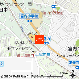 まいばすけっと川崎宮内店付近の地図