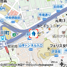 元町支店付近の地図