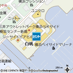 三井アウトレットパーク横浜ベイサイドカードデスク付近の地図