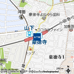 小田急豪徳寺駅付近の地図