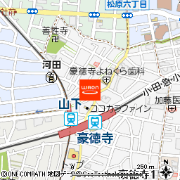 まいばすけっと豪徳寺店付近の地図