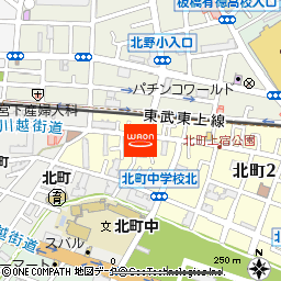 まいばすけっと練馬北町2丁目店付近の地図