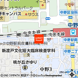 まいばすけっと中野駅西店付近の地図