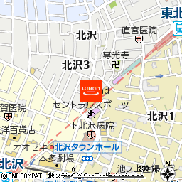 ストリングス　下北沢付近の地図