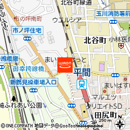 まいばすけっと平間駅北店付近の地図