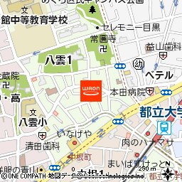 まいばすけっと目黒八雲店付近の地図