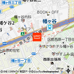 ダイエー幡ヶ谷店付近の地図