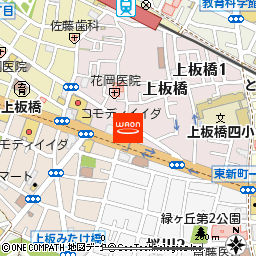 うさちゃんクリーニング　上板橋店付近の地図
