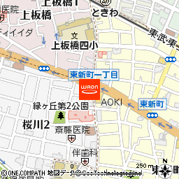 まいばすけっと板橋桜川店付近の地図