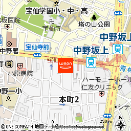 中野坂上駅前　整骨院付近の地図