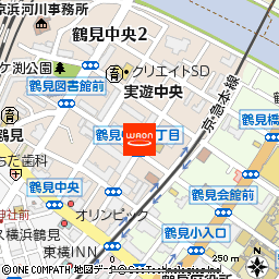 まいばすけっと鶴見中央2丁目店付近の地図