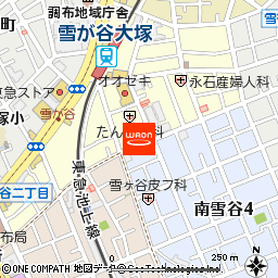 まいばすけっと雪が谷大塚駅南店付近の地図