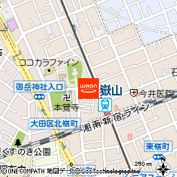 イオンスタイル御嶽山駅前付近の地図
