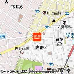 イオンリカー学芸大学店付近の地図