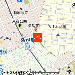 ヘアメイクアッシュ　久が原店付近の地図