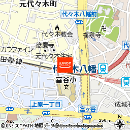 まいばすけっと代々木八幡駅西店付近の地図