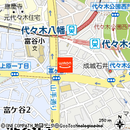 ビオセボン　富ヶ谷店付近の地図