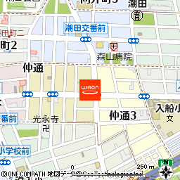 まいばすけっと仲通2丁目店付近の地図