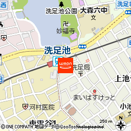 まいばすけっと洗足池駅前店付近の地図